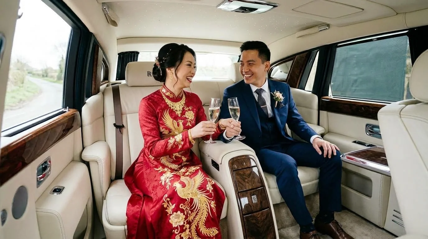 PCS Limos wedding car photograph