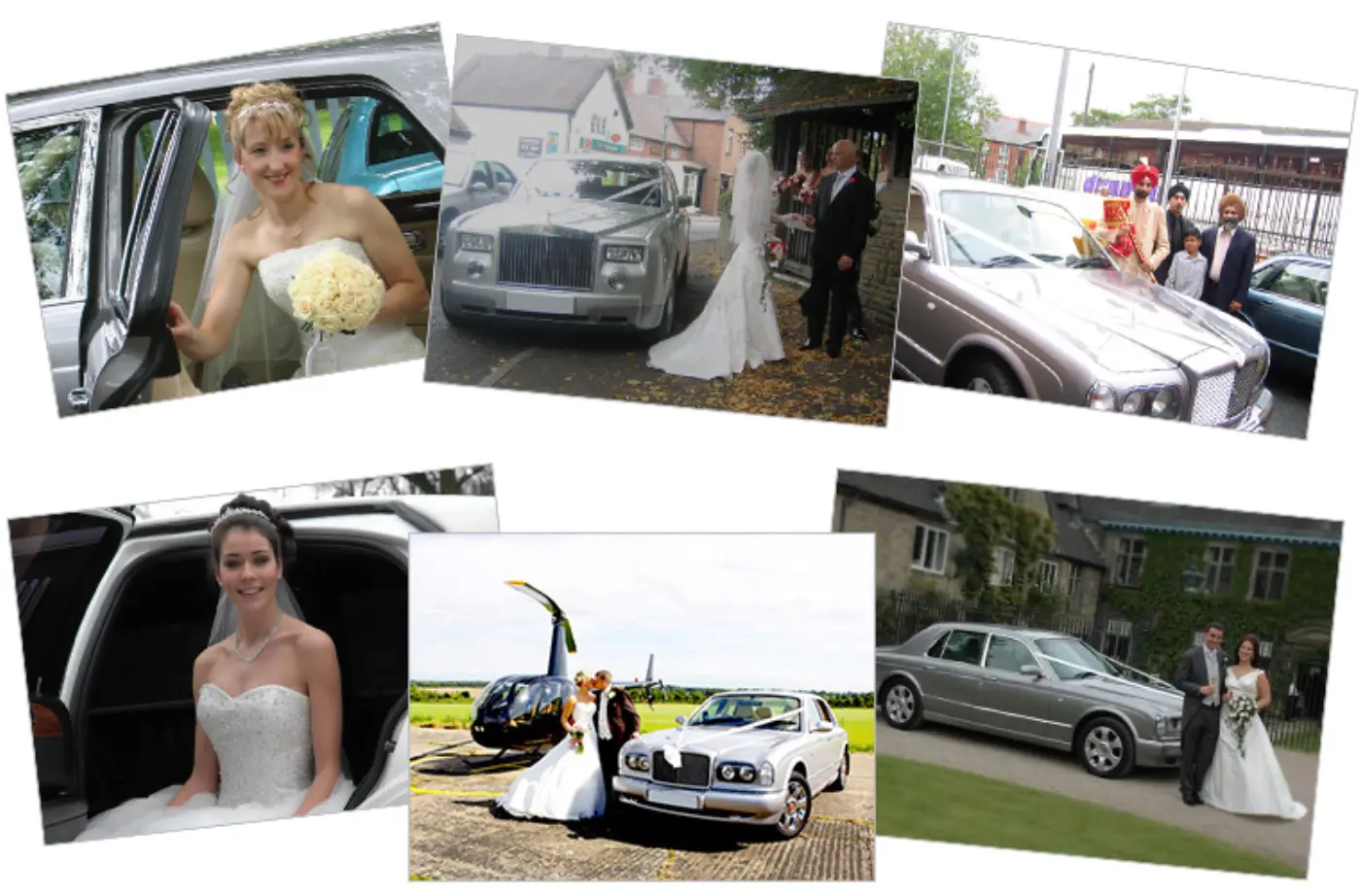 Church wedding cars